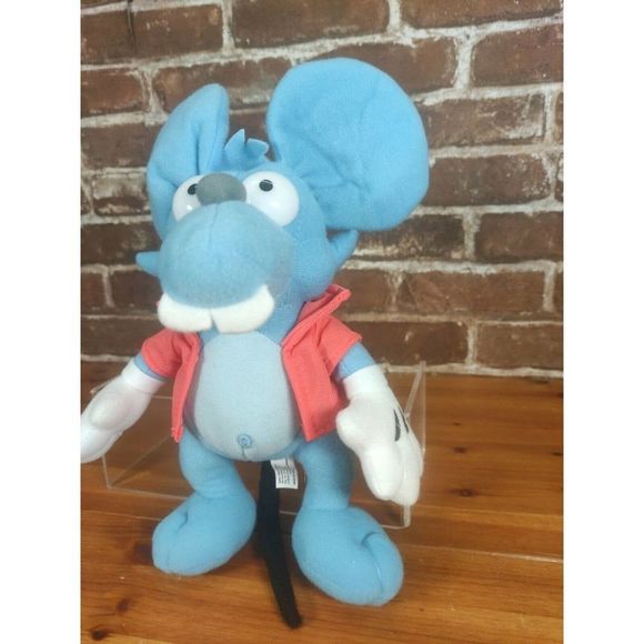 The Simpsons 11" Plush ITCHY Blue Mouse Toy Factory Stuffed Animal Plush Rat - Picture 2 of 6